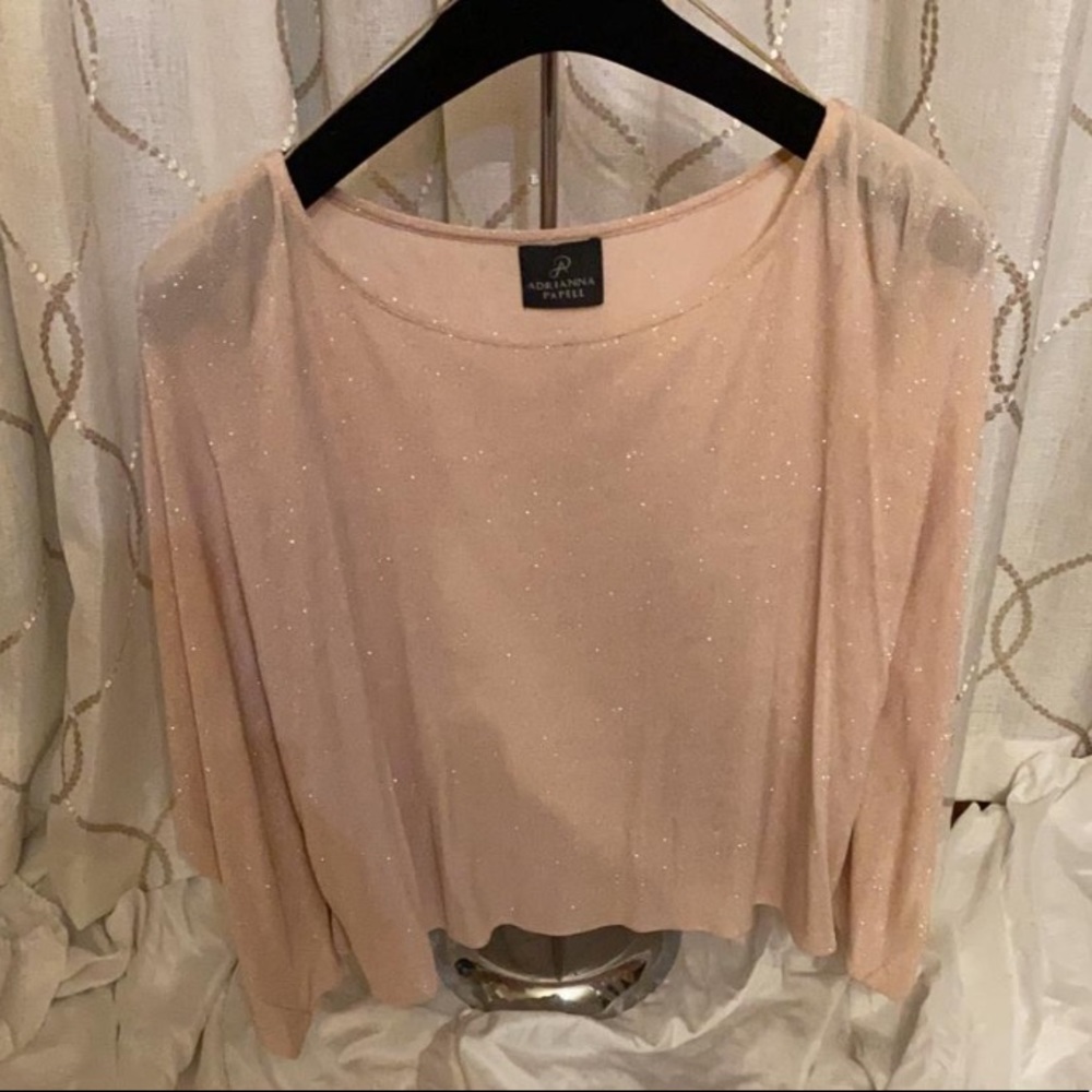 Adrianna Papell blush top - Picture 1 of 2